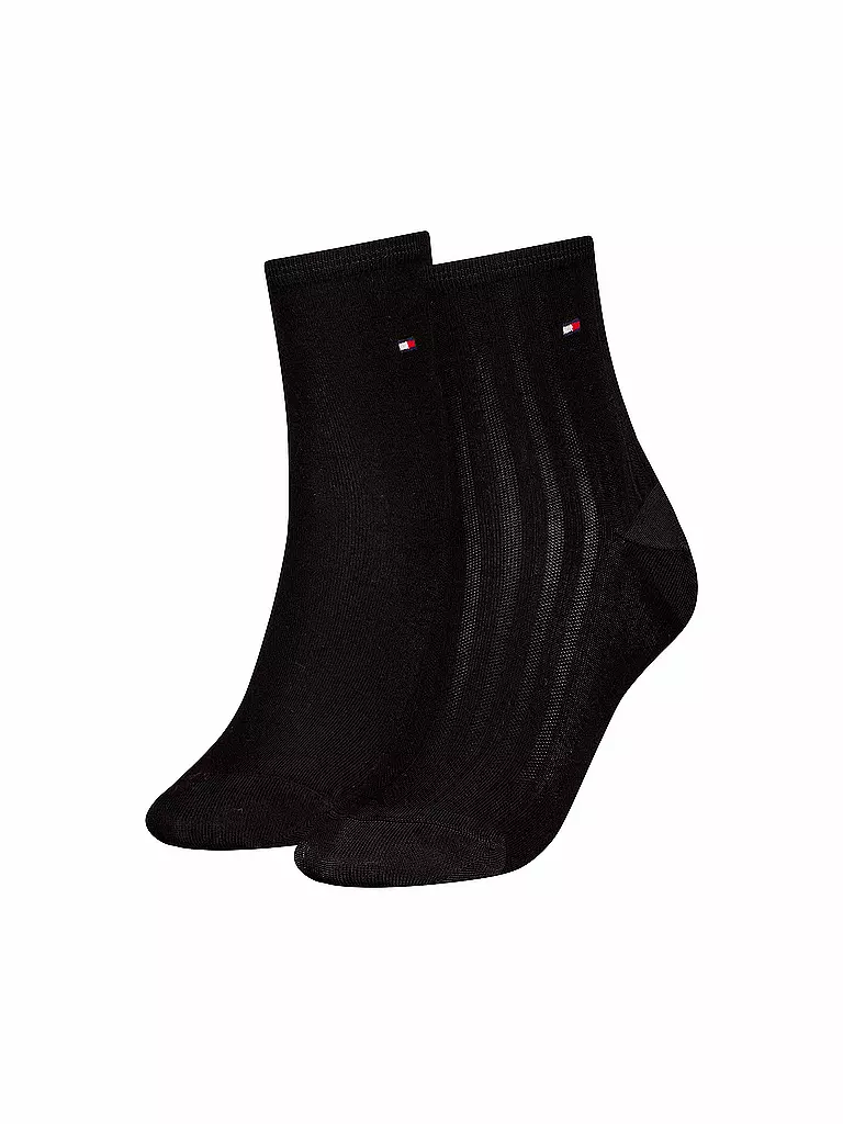 TOMMY HILFIGER | Chaussettes lot de 2 noir | schwarz