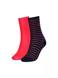 TOMMY HILFIGER | Chaussettes lot de 2 rouge/navy | Rouge