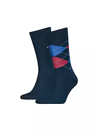 TOMMY HILFIGER | Chaussettes lot de 2 anthracite | Bleu foncé