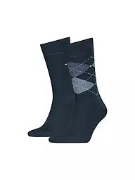 TOMMY HILFIGER | Chaussettes lot de 2 anthracite | Bleu