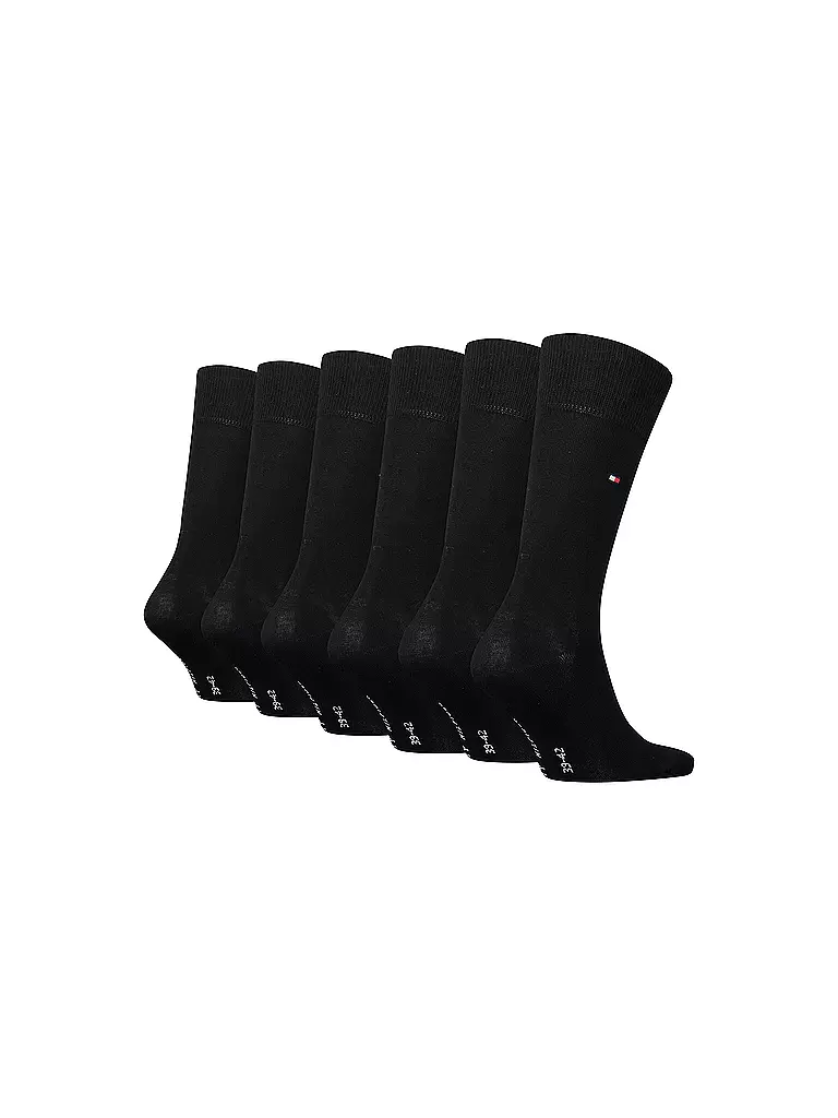 TOMMY HILFIGER | Chaussettes lot de 6 noir | 