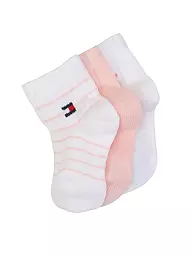 TOMMY HILFIGER | Chaussettes pour bébé fille, lot de 3 | Rose