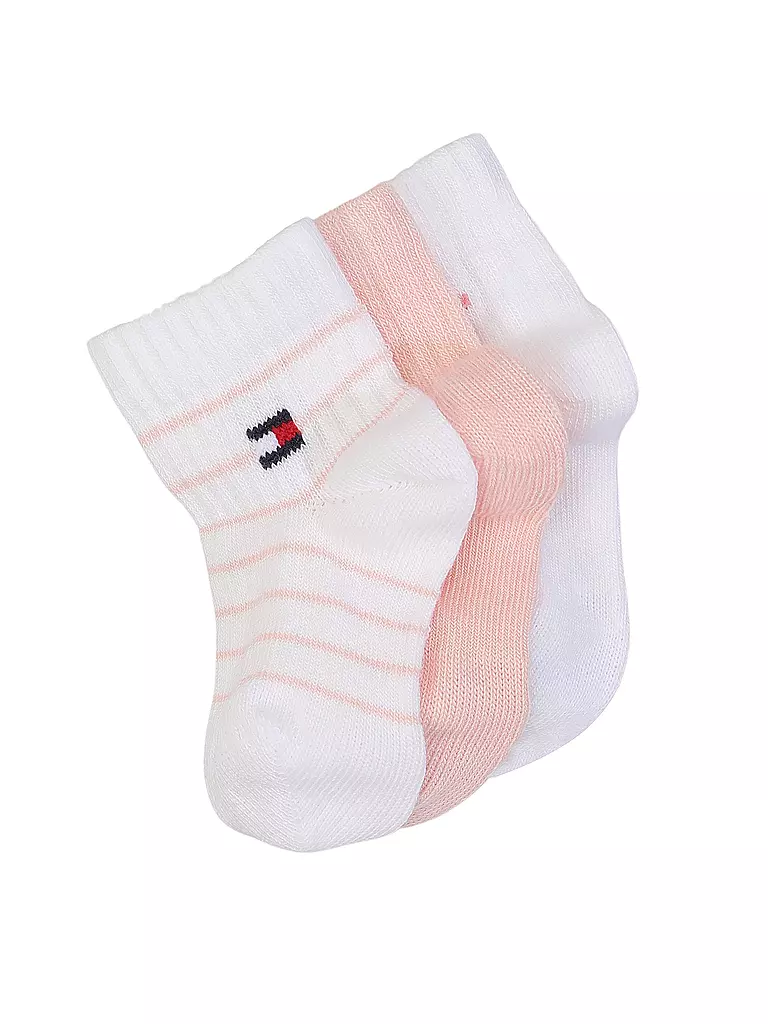 TOMMY HILFIGER | Chaussettes pour bébé fille, lot de 3 | rosa