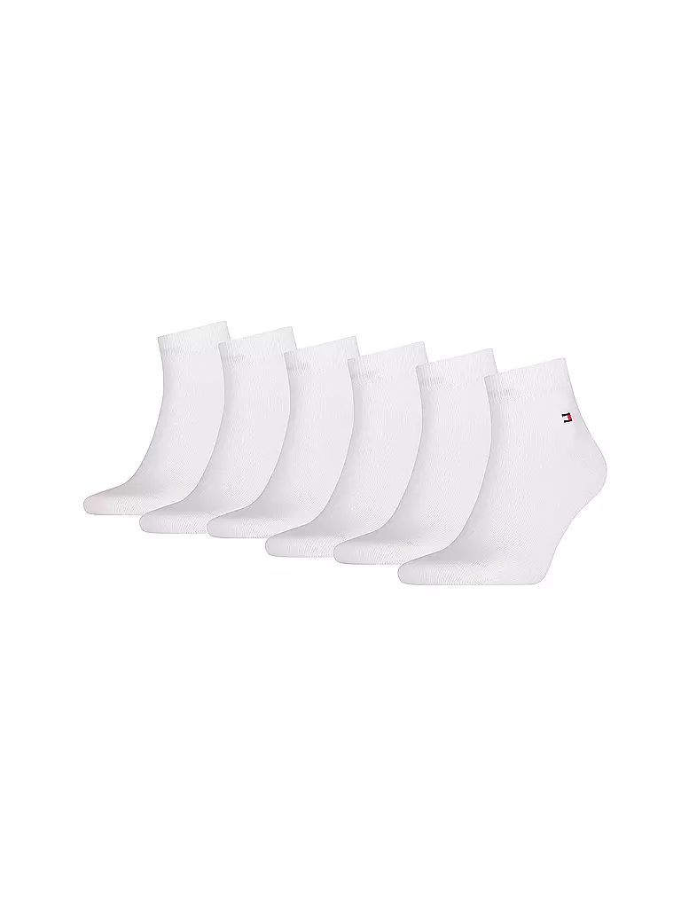 TOMMY HILFIGER | Chaussettes sneaker lot de 6 blanc | weiss