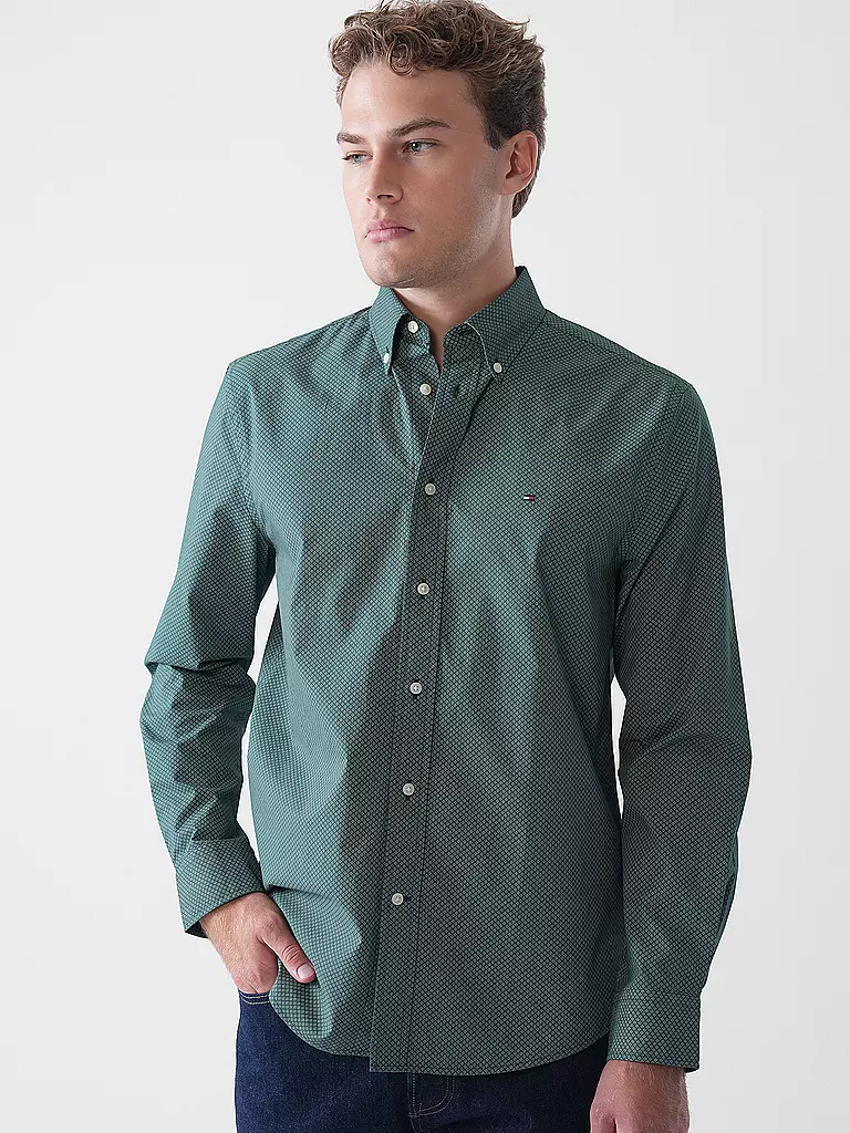 TOMMY HILFIGER | Chemise coupe classique | dunkelgrün