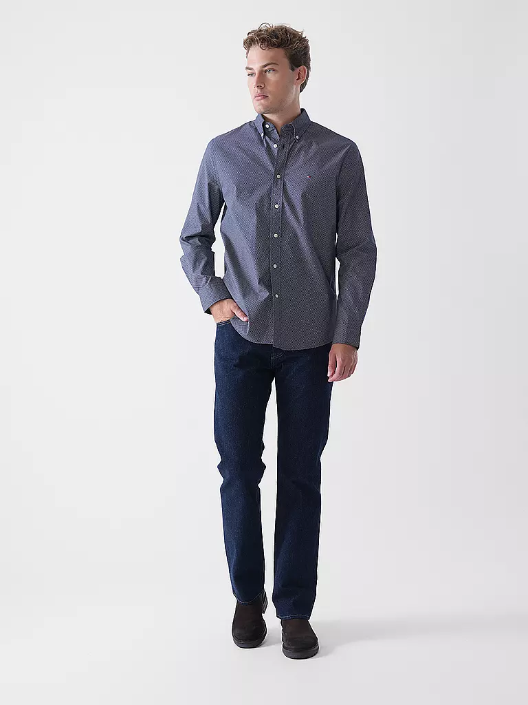 TOMMY HILFIGER | Chemise coupe droite | dunkelblau