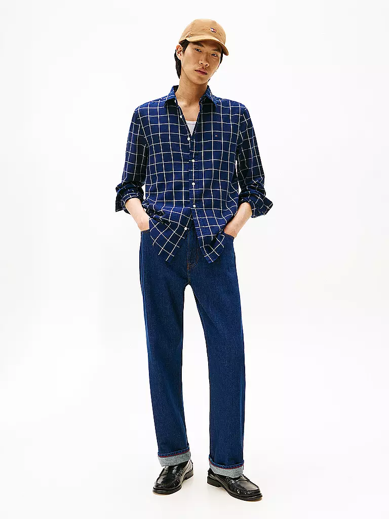 TOMMY HILFIGER | Chemise coupe regular | Bleu foncé