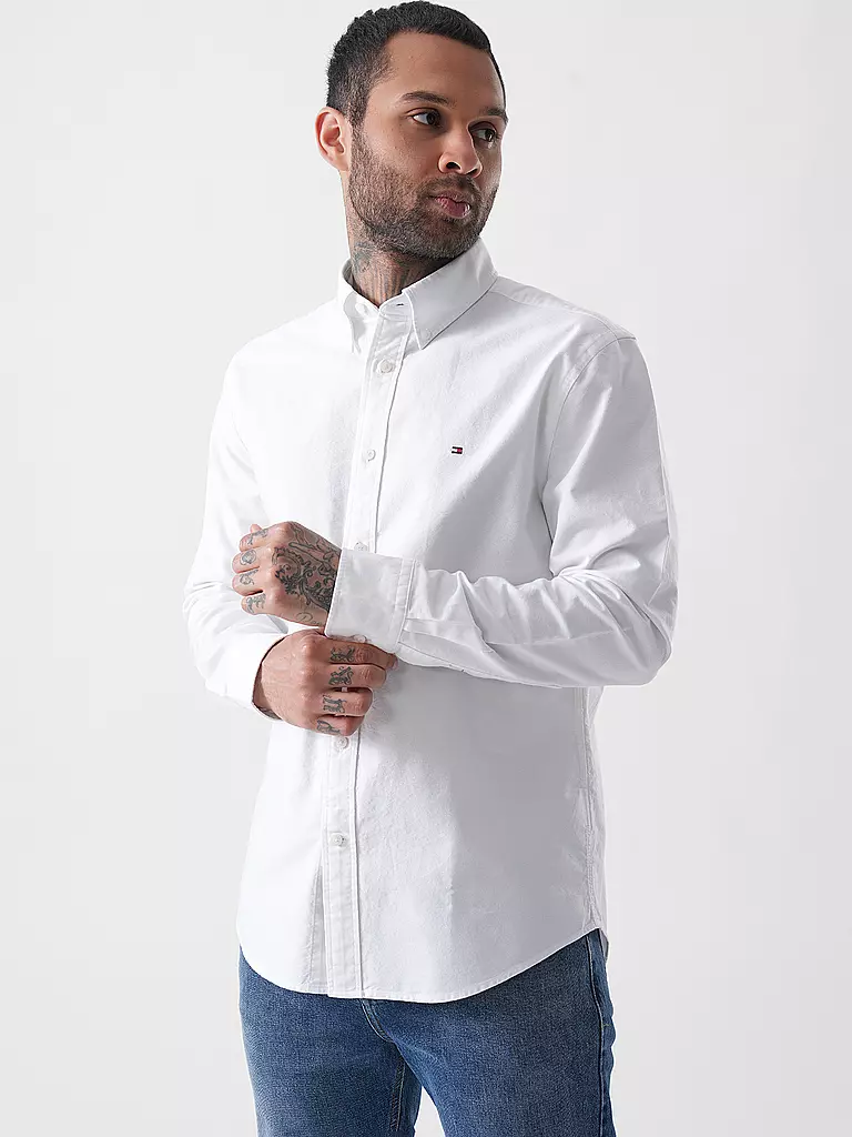 TOMMY HILFIGER | Chemise coupe regular | weiss