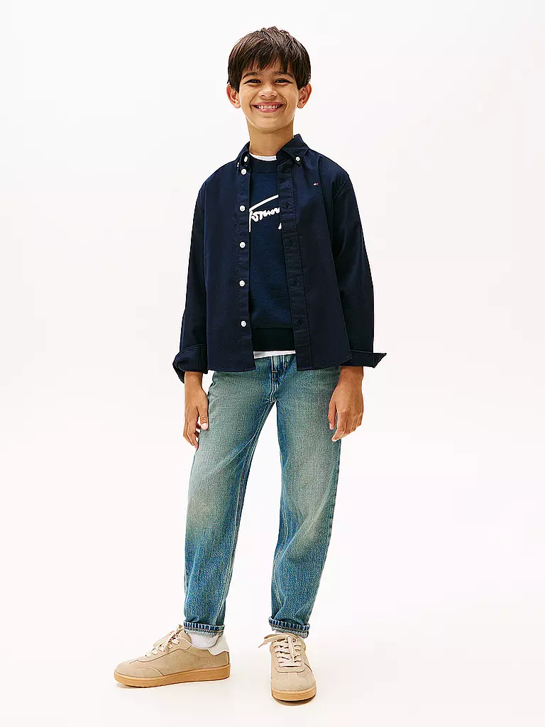 TOMMY HILFIGER | Chemise garçon | Bleu foncé