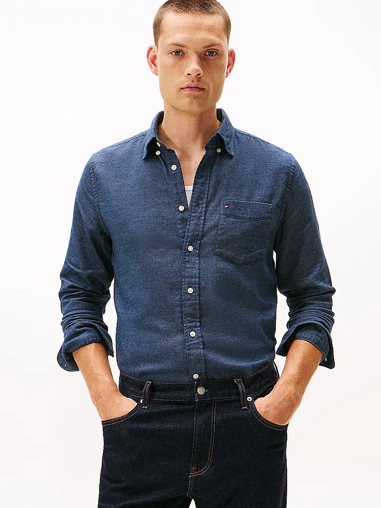 TOMMY HILFIGER | Chemise Slim Fit | blau