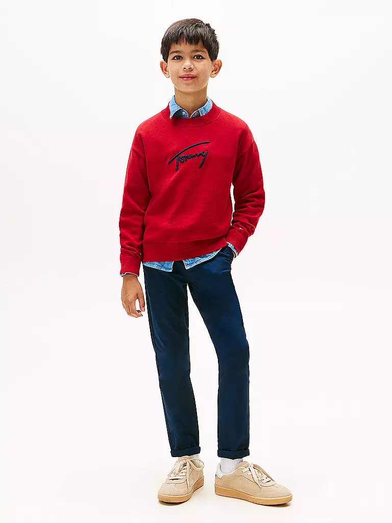 TOMMY HILFIGER | Chino garçon 1985 | Bleu foncé