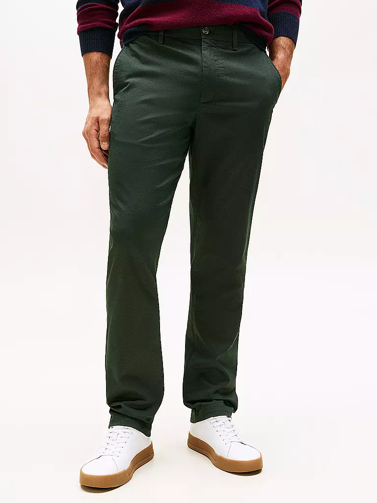TOMMY HILFIGER | Chino | dunkelgrün