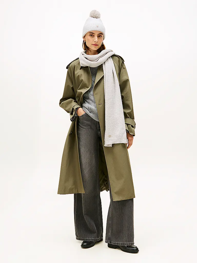 TOMMY HILFIGER | Coffret cadeau 2 pièces bonnet et écharpe | Gris clair