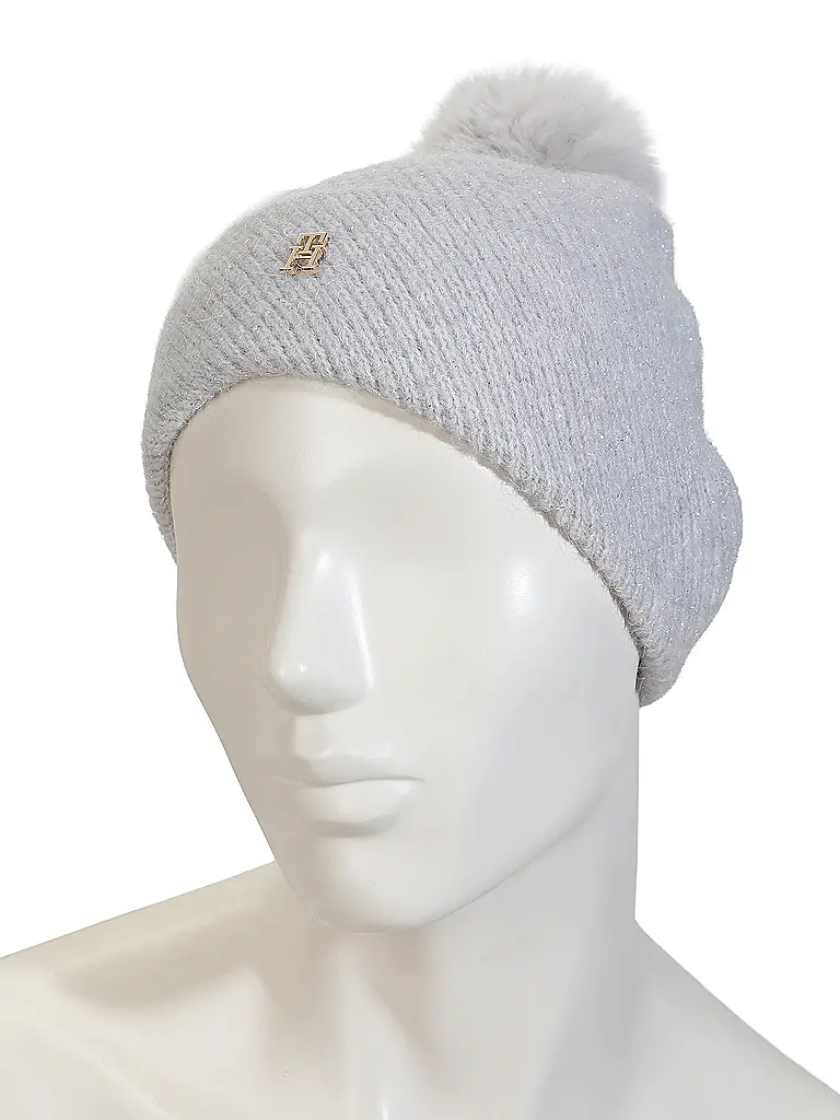 TOMMY HILFIGER | Coffret cadeau 2 pièces bonnet et écharpe | Gris clair