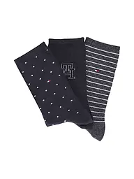 TOMMY HILFIGER | Coffret cadeau de 3 paires de chaussettes bleu marine | Bleu foncé