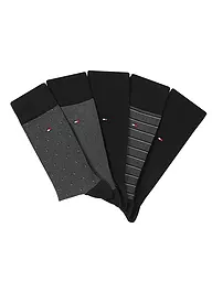 TOMMY HILFIGER | Coffret cadeau de 5 paires de chaussettes noir | Noir