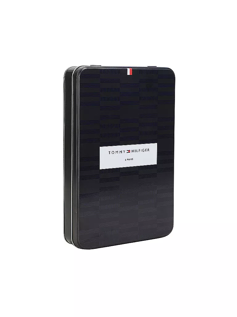 TOMMY HILFIGER | Coffret cadeau de 6 paires de chaussettes noir | schwarz