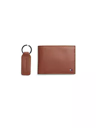 TOMMY HILFIGER | Coffret cadeau portefeuille et porte-clés | Marron