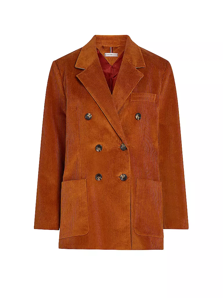 TOMMY HILFIGER | Cord Blazer Relaxed Fit | Orange