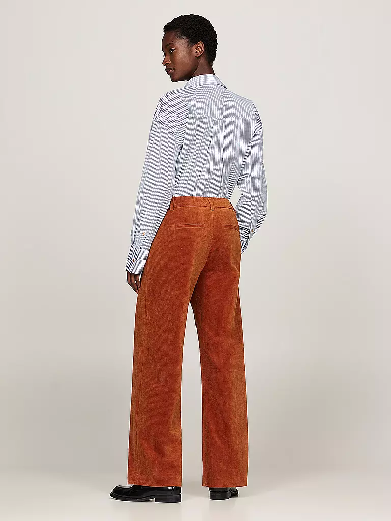 TOMMY HILFIGER | Cordhose Relaxed Straight Fit | Orange