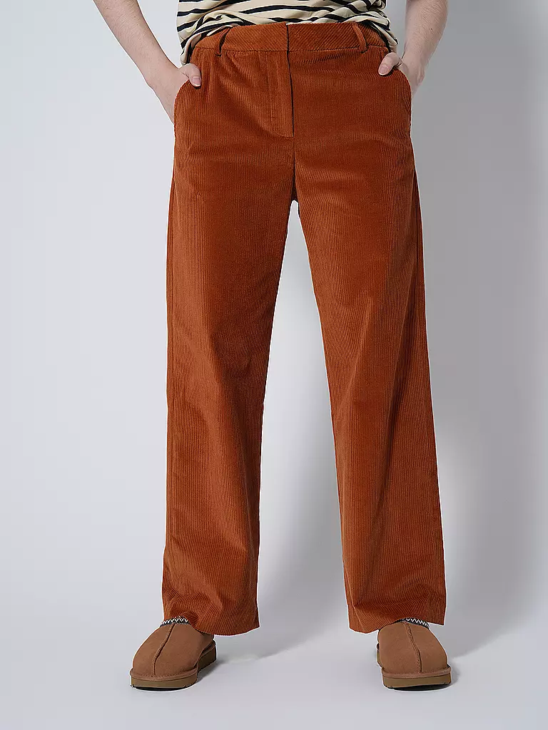 TOMMY HILFIGER | Cordhose Relaxed Straight Fit | Orange