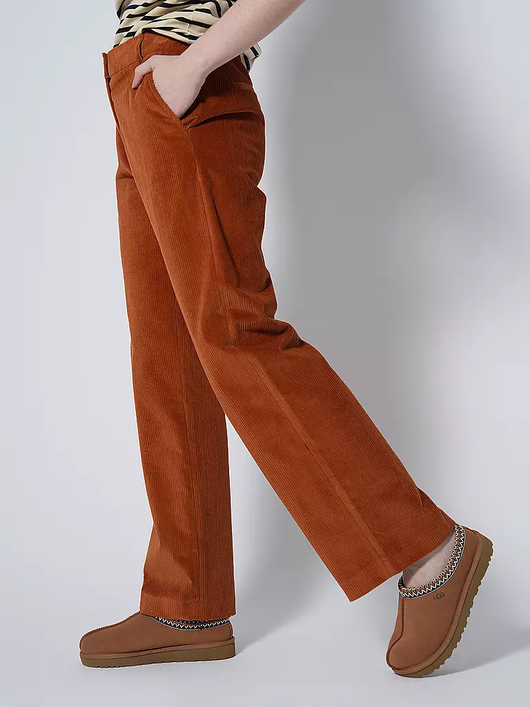 TOMMY HILFIGER | Cordhose Relaxed Straight Fit | Orange
