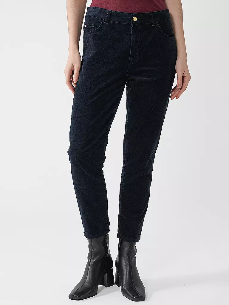 TOMMY HILFIGER | Cordhose Slim Fit | Bleu foncé