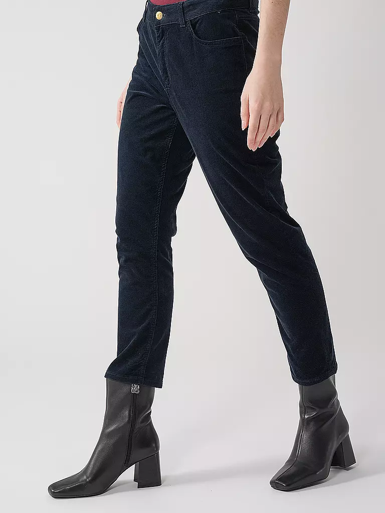 TOMMY HILFIGER | Cordhose Slim Fit | Bleu foncé