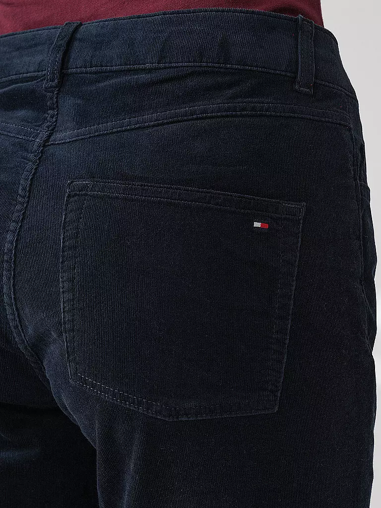 TOMMY HILFIGER | Cordhose Slim Fit | Bleu foncé