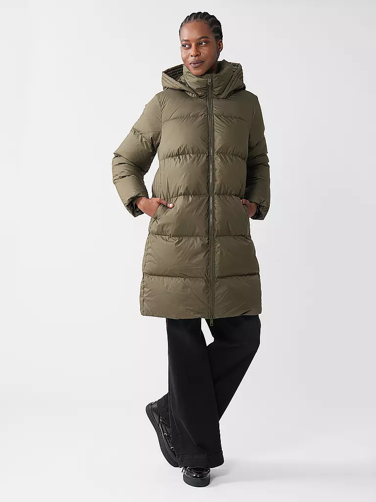 TOMMY HILFIGER | Daunensteppmantel | Olive