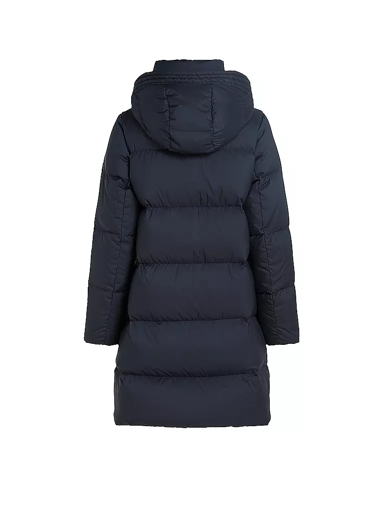 TOMMY HILFIGER | Daunensteppmantel | Bleu foncé