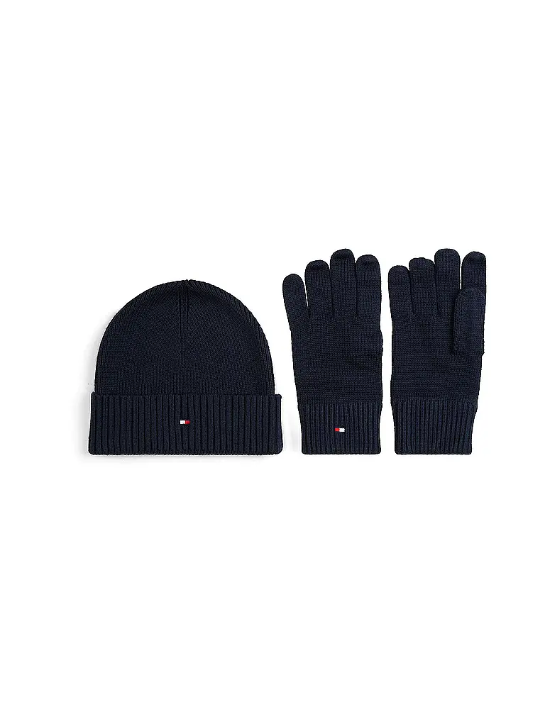 TOMMY HILFIGER | Ensemble 2 pièces bonnet et gants | blau