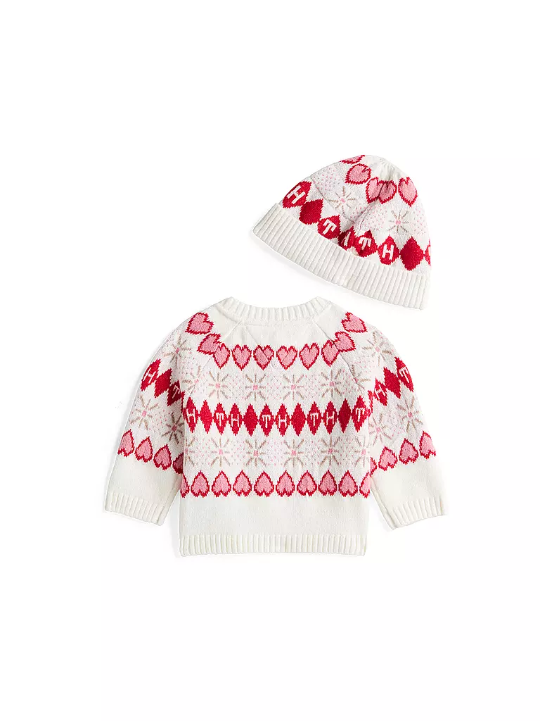 TOMMY HILFIGER | Ensemble bébé 2 pièces cardigan et bonnet | 