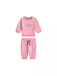 TOMMY HILFIGER | Ensemble bébé 2 pièces pull et pantalon de jogging | Rose vif