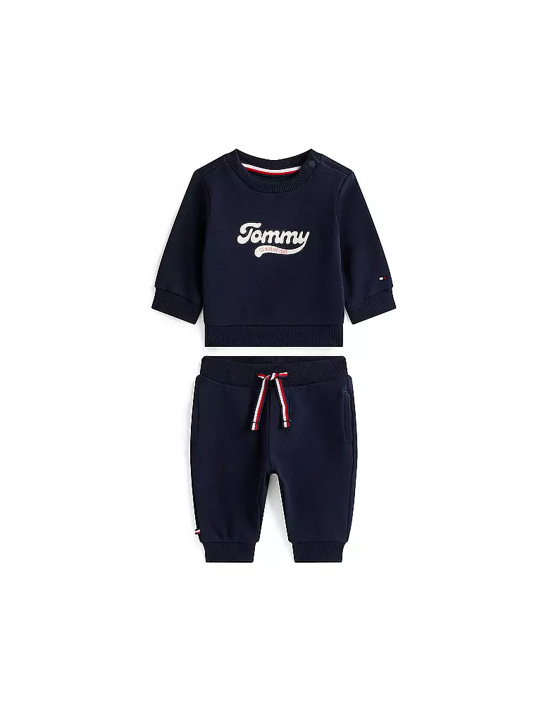 TOMMY HILFIGER | Ensemble bébé 2 pièces pull et pantalon de jogging | Bleu foncé