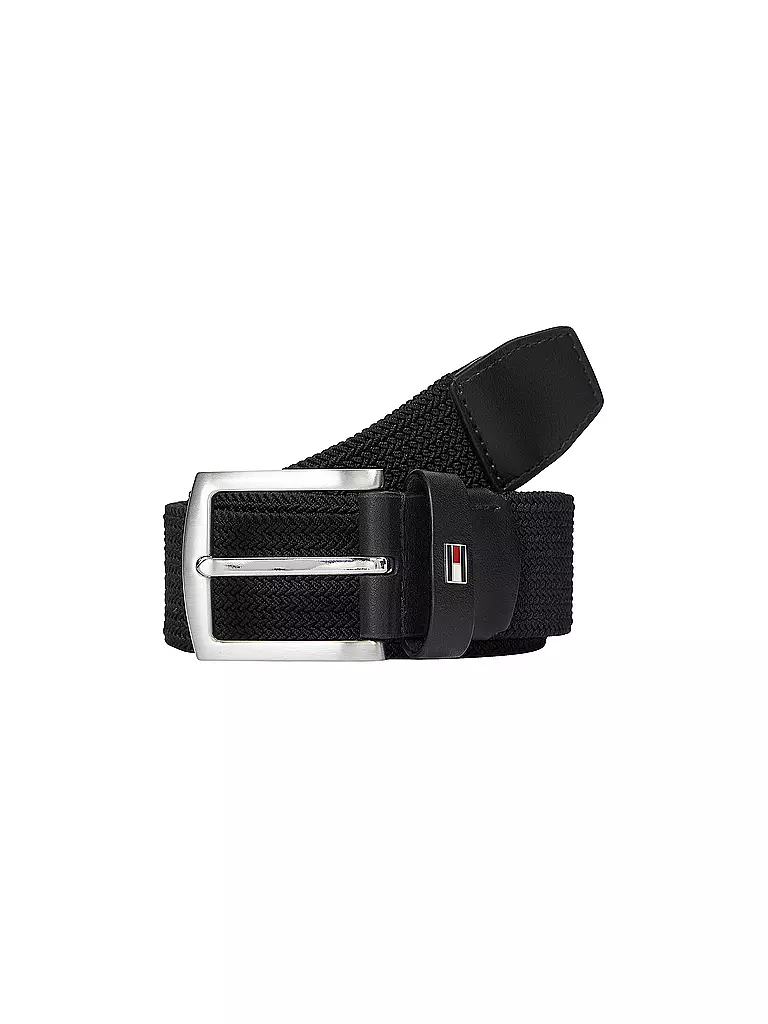TOMMY HILFIGER | Gürtel DENTON ELASTIC  | Noir