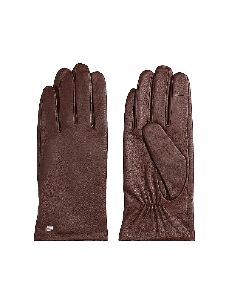 TOMMY HILFIGER | Gants en cuir | Marron