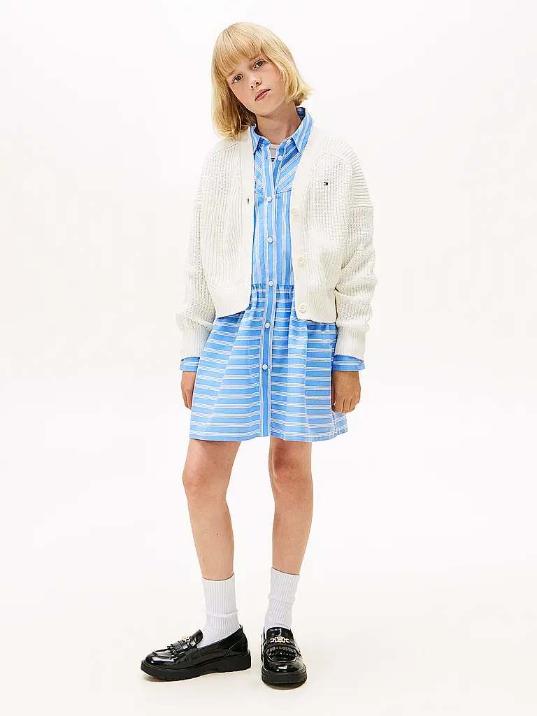 TOMMY HILFIGER | Gilet en chenille pour fille | Crème