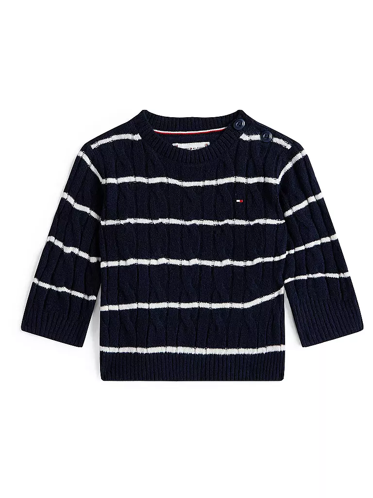 TOMMY HILFIGER | Gilet en tricot pour bébé | Bleu foncé