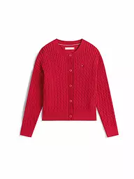 TOMMY HILFIGER | Gilet en tricot pour fille | Rouge