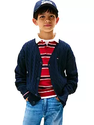 TOMMY HILFIGER | Gilet en tricot pour garçon | Bleu foncé