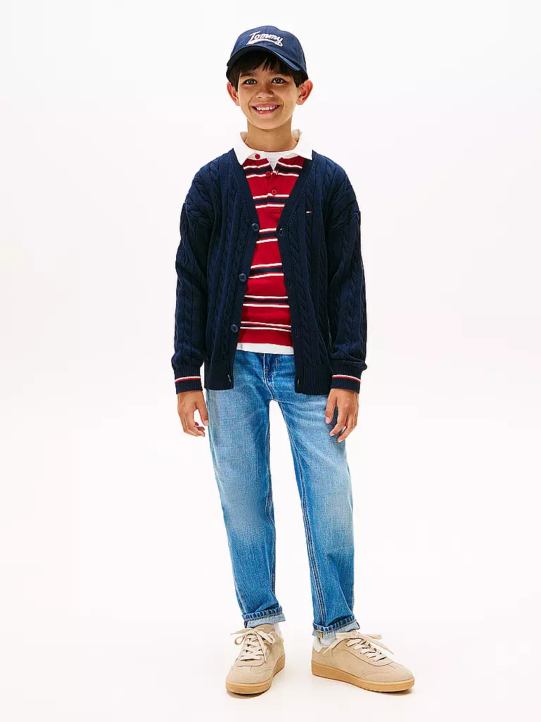 TOMMY HILFIGER | Gilet en tricot pour garçon | Bleu foncé