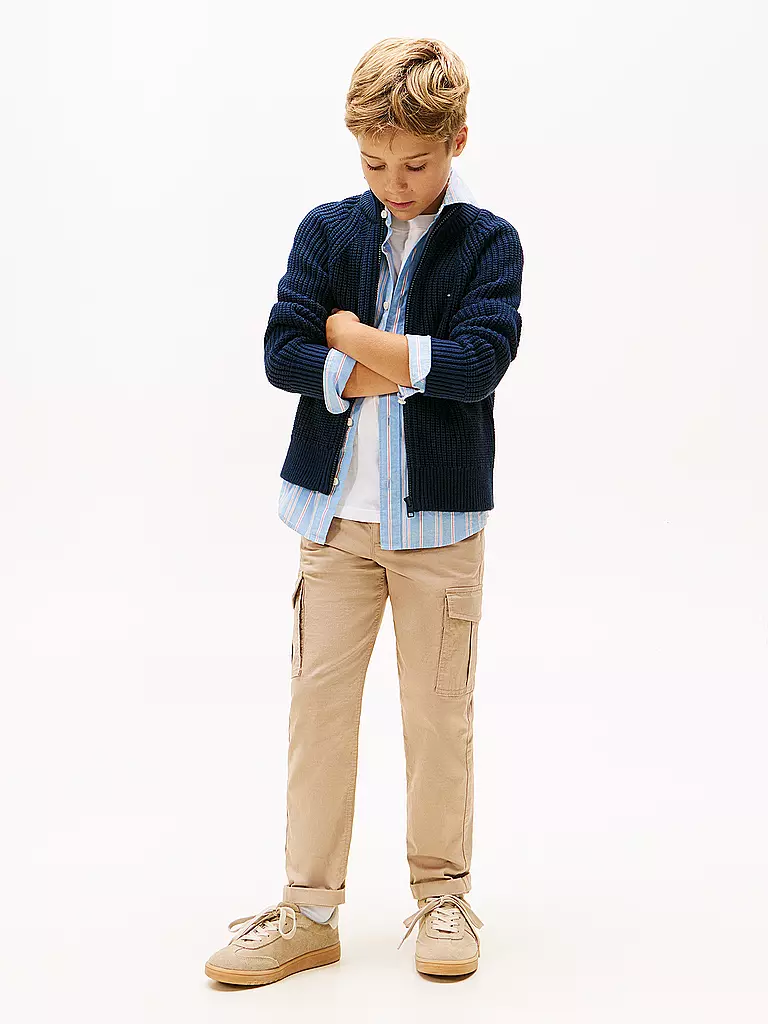 TOMMY HILFIGER | Gilet en tricot pour garçon | Bleu foncé