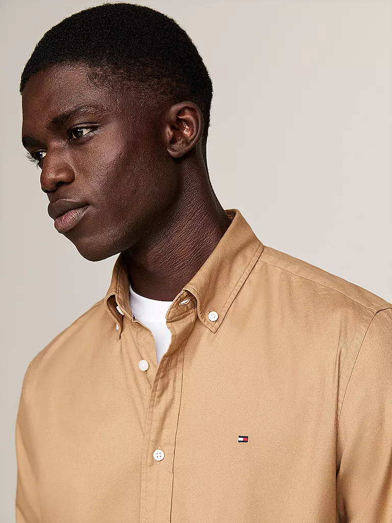 TOMMY HILFIGER | Hemd Regular Fit | Camel