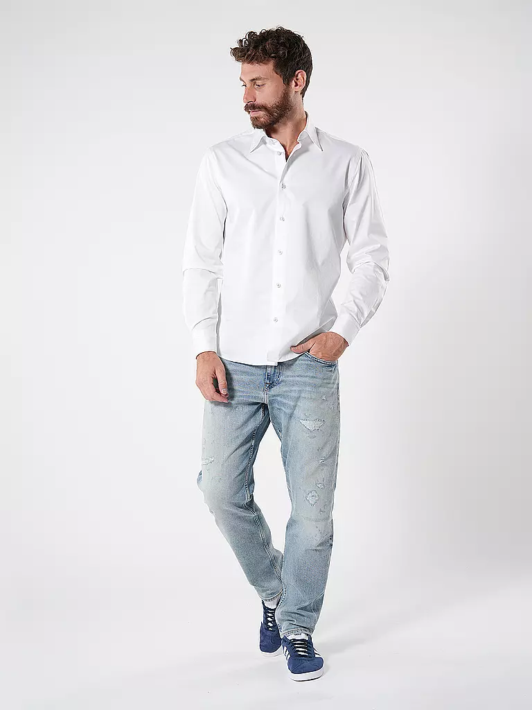 TOMMY HILFIGER | Hemd Slim Fit  | Blanc