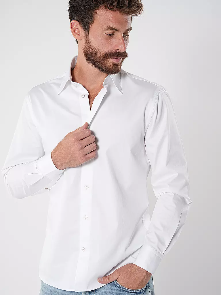 TOMMY HILFIGER | Hemd Slim Fit  | Blanc