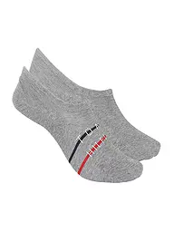TOMMY HILFIGER | Herren Füsslinge 2er Pkg white  | Gris