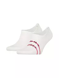 TOMMY HILFIGER | Herren Füsslinge 2er Pkg white  | Blanc
