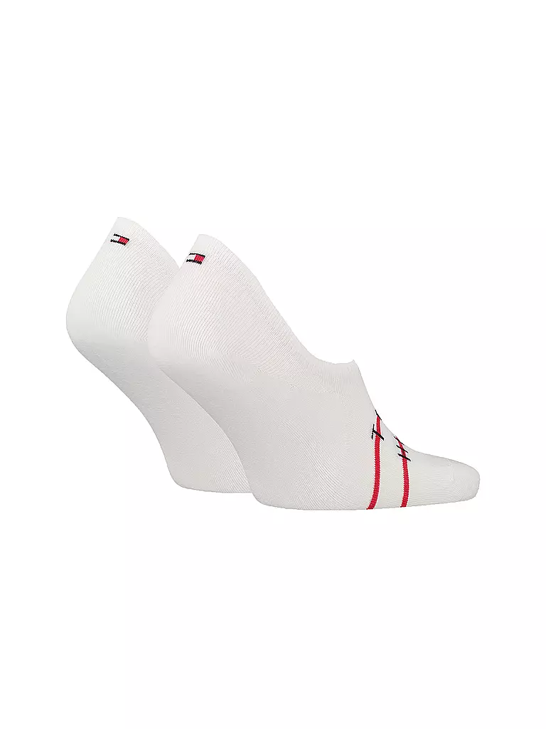 TOMMY HILFIGER | Herren Füsslinge 2er Pkg white  | Blanc