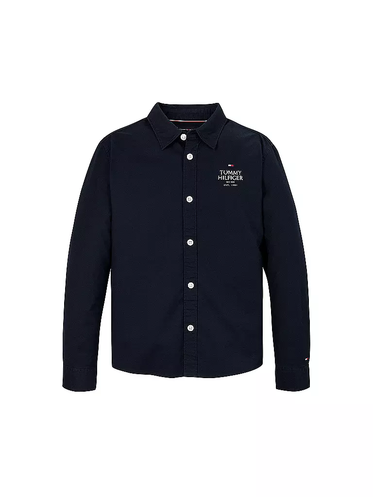 TOMMY HILFIGER | Jungen Hemd  | Bleu foncé